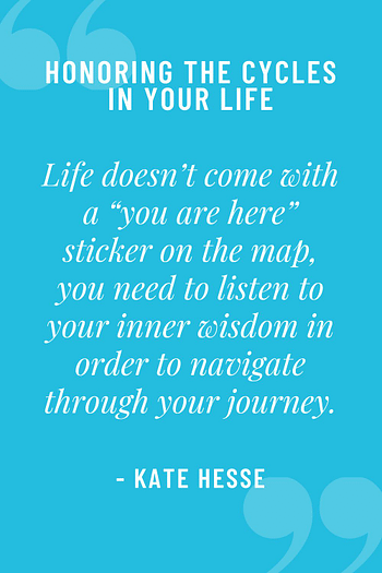 Life doesn't come with a "you are here" sticker on the map, you need to listen to your inner wisdom in order to navigate through your journey.