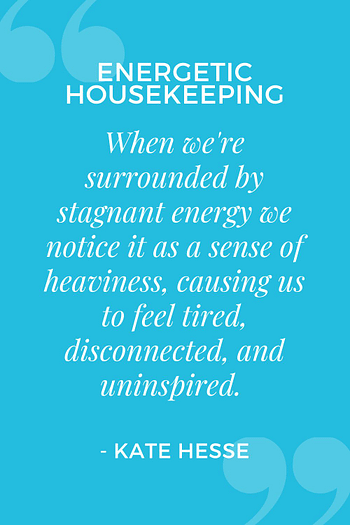 When we're surrounded by stagnant energy, we notice it as a sense of heaviness, causing us to feel tired, disconnected, and uninspired.