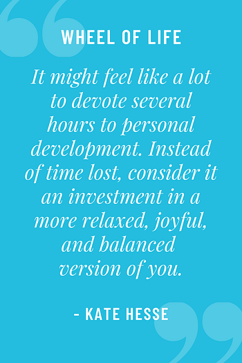 It might feel like a lot to devote several hours to personal development. Instead of time lost, consider it an investment in a more relaxed, joyful, and balanced version of you!
