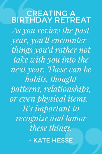 As you review the past year, you'll encounter things you'd rather not take with you into the next year. These can be habits, thought patterns, relationships, or even physical items. It's important to recognize and honor these things.