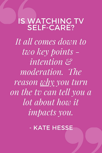 It all comes down to two key points - intention & moderation.  The reason why you turn on the tv can tell you a lot about how it impacts you.