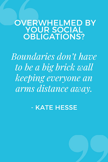 Boundaries don't have to be a big brick wall keeping everyone an arms distance away.